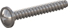 STP310350250E, Screw for Plastic, STP31 3.5x25.0 - H2, stainless-steel A2, 1.4567, bright, pickled and passivated