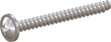 STP310350320C, Screw for Plastic, STP31 3.5x32.0 - H2, stainless-steel A4, 1.4578, bright, pickled and passivated