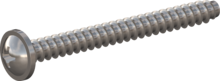STP310350350E, Screw for Plastic, STP31 3.5x35.0 - H2, stainless-steel A2, 1.4567, bright, pickled and passivated