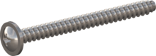 STP310400450E, Screw for Plastic, STP31 4.0x45.0 - H2, stainless-steel A2, 1.4567, bright, pickled and passivated