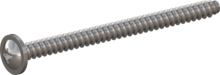 STP310400550E, Screw for Plastic, STP31 4.0x55.0 - H2, stainless-steel A2, 1.4567, bright, pickled and passivated