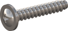 STP310450250E, Screw for Plastic, STP31 4.5x25.0 - H2, stainless-steel A2, 1.4567, bright, pickled and passivated
