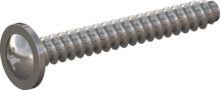 STP310450350E, Screw for Plastic, STP31 4.5x35.0 - H2, stainless-steel A2, 1.4567, bright, pickled and passivated