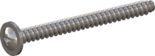 STP310450500E, Screw for Plastic, STP31 4.5x50.0 - H2, stainless-steel A2, 1.4567, bright, pickled and passivated