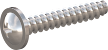 STP310500280C, Screw for Plastic, STP31 5.0x28.0 - H2, stainless-steel A4, 1.4578, bright, pickled and passivated