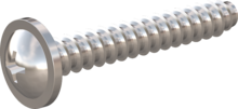 STP310500320E, Screw for Plastic, STP31 5.0x32.0 - H2, stainless-steel A2, 1.4567, bright, pickled and passivated