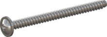 STP310500650E, Screw for Plastic, STP31 5.0x65.0 - H2, stainless-steel A2, 1.4567, bright, pickled and passivated