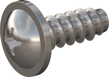 STP310600160C, Screw for Plastic, STP31 6.0x16.0 - H3, stainless-steel A4, 1.4578, bright, pickled and passivated