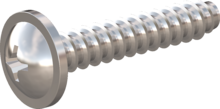 STP310600320C, Screw for Plastic, STP31 6.0x32.0 - H3, stainless-steel A4, 1.4578, bright, pickled and passivated