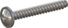 STP310600450C, Screw for Plastic, STP31 6.0x45.0 - H3, stainless-steel A4, 1.4578, bright, pickled and passivated