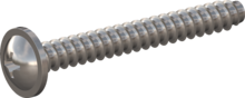 STP310600500E, Screw for Plastic, STP31 6.0x50.0 - H3, stainless-steel A2, 1.4567, bright, pickled and passivated