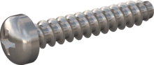 STP320200110E, Screw for Plastic, STP32 2.0x11.0 - H1, stainless-steel A2, 1.4567, bright, pickled and passivated