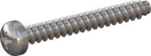 STP320200160E, Screw for Plastic, STP32 2.0x16.0 - H1, stainless-steel A2, 1.4567, bright, pickled and passivated