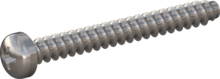 STP320200180E, Screw for Plastic, STP32 2.0x18.0 - H1, stainless-steel A2, 1.4567, bright, pickled and passivated