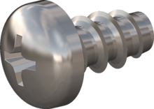 STP320220040E, Screw for Plastic, STP32 2.2x4.0 - H1, stainless-steel A2, 1.4567, bright, pickled and passivated