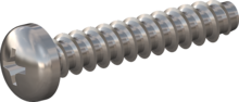 STP320220120E, Screw for Plastic, STP32 2.2x12.0 - H1, stainless-steel A2, 1.4567, bright, pickled and passivated
