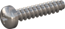 STP320250120C, Screw for Plastic, STP32 2.5x12.0 - H1, stainless-steel A4, 1.4578, bright, pickled and passivated