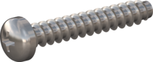 STP320250150C, Screw for Plastic, STP32 2.5x15.0 - H1, stainless-steel A4, 1.4578, bright, pickled and passivated