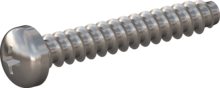 STP320250160E, Screw for Plastic, STP32 2.5x16.0 - H1, stainless-steel A2, 1.4567, bright, pickled and passivated