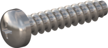 STP320300140E, Screw for Plastic, STP32 3.0x14.0 - H1, stainless-steel A2, 1.4567, bright, pickled and passivated