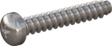 STP320300180E, Screw for Plastic, STP32 3.0x18.0 - H1, stainless-steel A2, 1.4567, bright, pickled and passivated