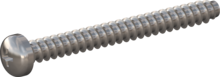 STP320300300E, Screw for Plastic, STP32 3.0x30.0 - H1, stainless-steel A2, 1.4567, bright, pickled and passivated