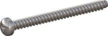 STP320300350E, Screw for Plastic, STP32 3.0x35.0 - H1, stainless-steel A2, 1.4567, bright, pickled and passivated