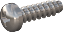 STP320350120C, Screw for Plastic, STP32 3.5x12.0 - H2, stainless-steel A4, 1.4578, bright, pickled and passivated