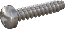 STP320350170C, Screw for Plastic, STP32 3.5x17.0 - H2, stainless-steel A4, 1.4578, bright, pickled and passivated