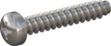 STP320350200C, Screw for Plastic, STP32 3.5x20.0 - H2, stainless-steel A4, 1.4578, bright, pickled and passivated