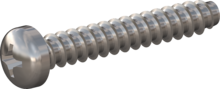 STP320350220C, Screw for Plastic, STP32 3.5x22.0 - H2, stainless-steel A4, 1.4578, bright, pickled and passivated