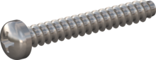 STP320350250C, Screw for Plastic, STP32 3.5x25.0 - H2, stainless-steel A4, 1.4578, bright, pickled and passivated