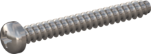 STP320350300E, Screw for Plastic, STP32 3.5x30.0 - H2, stainless-steel A2, 1.4567, bright, pickled and passivated
