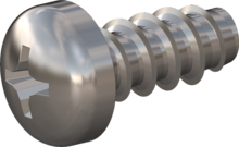 STP320400090C, Screw for Plastic, STP32 4.0x9.0 - H2, stainless-steel A4, 1.4578, bright, pickled and passivated