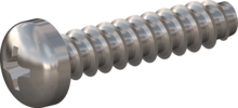 STP320400180C, Screw for Plastic, STP32 4.0x18.0 - H2, stainless-steel A4, 1.4578, bright, pickled and passivated