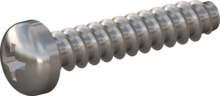 STP320400200C, Screw for Plastic, STP32 4.0x20.0 - H2, stainless-steel A4, 1.4578, bright, pickled and passivated