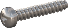 STP320400220C, Screw for Plastic, STP32 4.0x22.0 - H2, stainless-steel A4, 1.4578, bright, pickled and passivated