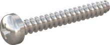 STP320400280C, Screw for Plastic, STP32 4.0x28.0 - H2, stainless-steel A4, 1.4578, bright, pickled and passivated