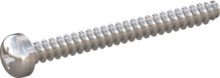 STP320400380C, Screw for Plastic, STP32 4.0x38.0 - H2, stainless-steel A4, 1.4578, bright, pickled and passivated