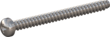 STP320400450E, Screw for Plastic, STP32 4.0x45.0 - H2, stainless-steel A2, 1.4567, bright, pickled and passivated