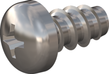 STP320450080E, Screw for Plastic, STP32 4.5x8.0 - H2, stainless-steel A2, 1.4567, bright, pickled and passivated
