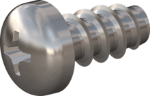 STP320450090E, Screw for Plastic, STP32 4.5x9.0 - H2, stainless-steel A2, 1.4567, bright, pickled and passivated