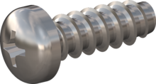 STP320450130E, Screw for Plastic, STP32 4.5x13.0 - H2, stainless-steel A2, 1.4567, bright, pickled and passivated