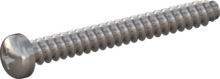 STP320450400E, Screw for Plastic, STP32 4.5x40.0 - H2, stainless-steel A2, 1.4567, bright, pickled and passivated