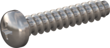 STP320500250C, Screw for Plastic, STP32 5.0x25.0 - H2, stainless-steel A4, 1.4578, bright, pickled and passivated