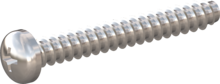 STP320500380C, Screw for Plastic, STP32 5.0x38.0 - H2, stainless-steel A4, 1.4578, bright, pickled and passivated