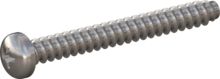 STP320500450E, Screw for Plastic, STP32 5.0x45.0 - H2, stainless-steel A2, 1.4567, bright, pickled and passivated