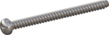 STP320500650E, Screw for Plastic, STP32 5.0x65.0 - H2, stainless-steel A2, 1.4567, bright, pickled and passivated