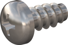 STP320600120C, Screw for Plastic, STP32 6.0x12.0 - H3, stainless-steel A4, 1.4578, bright, pickled and passivated