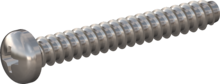 STP320600450C, Screw for Plastic, STP32 6.0x45.0 - H3, stainless-steel A4, 1.4578, bright, pickled and passivated